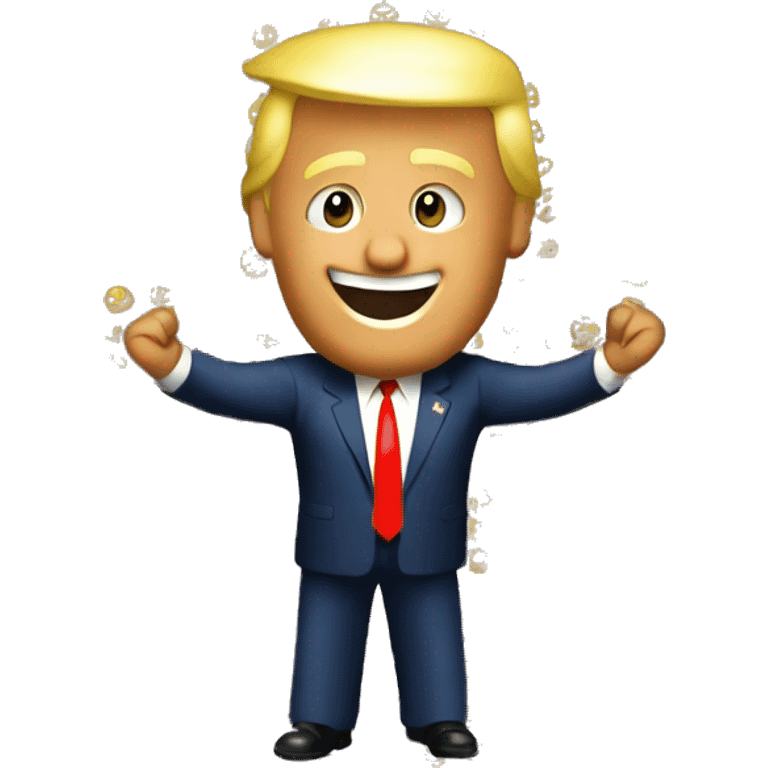 happy trump to the waist emoji