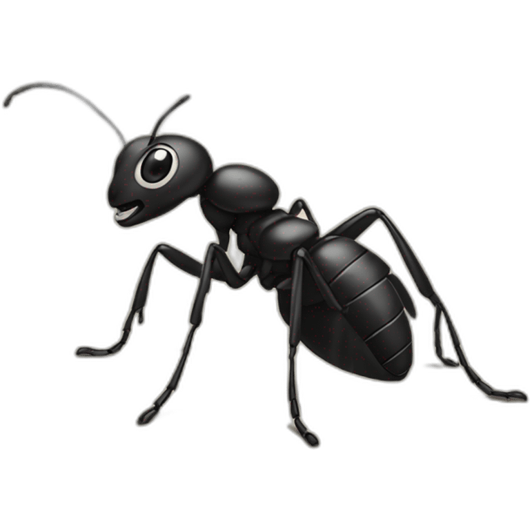 Ant on top of the internet emoji