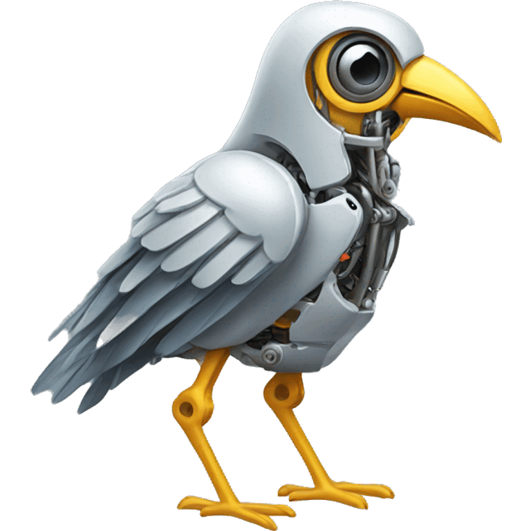 Mechanical bird emoji