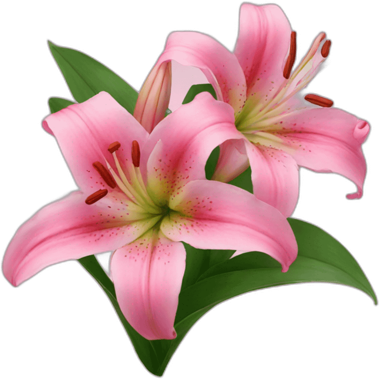 pink Lilies emoji