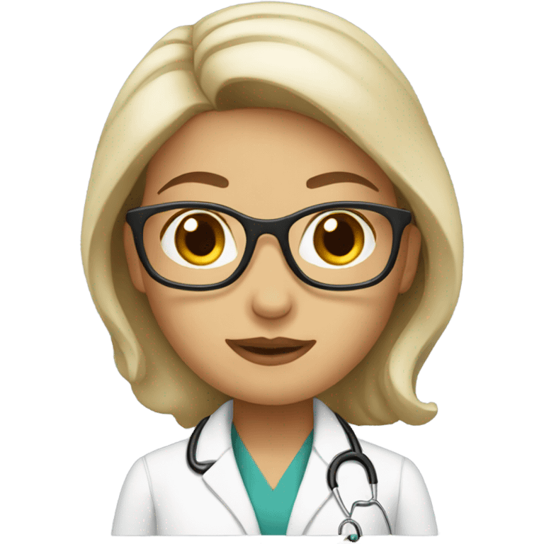 beautiful and elegant female doctor emoji