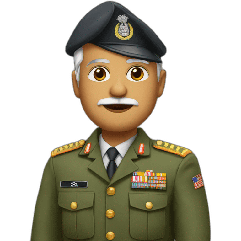 Modi as military guy emoji