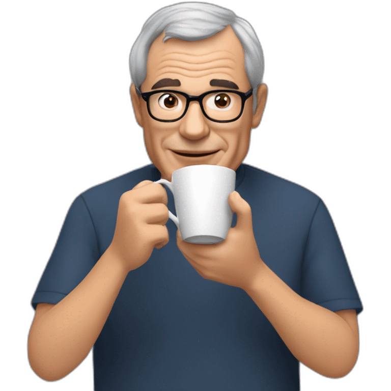 Martin sorell drinking tea emoji