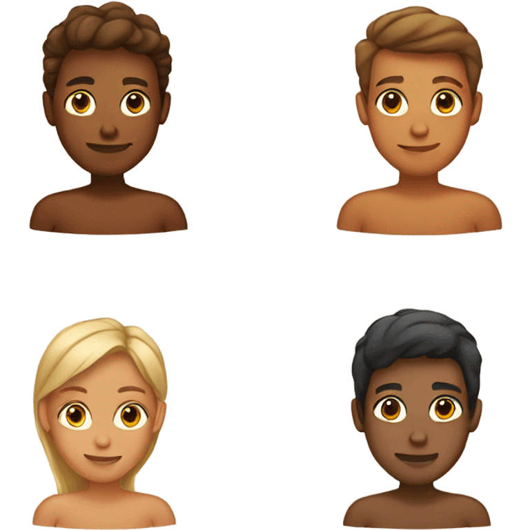 4 tanned people  emoji