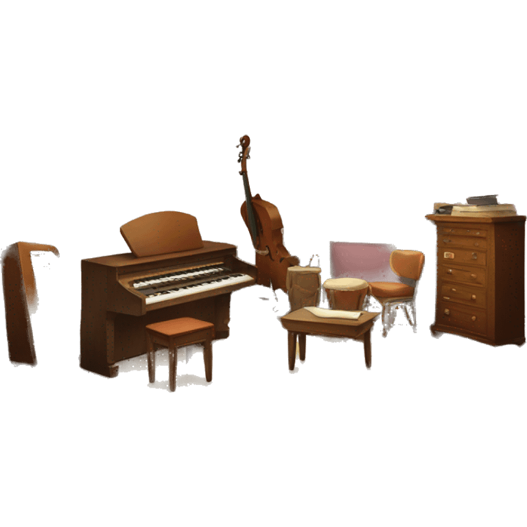 ROOM WITH MUSICAL INSTRUMENTS emoji