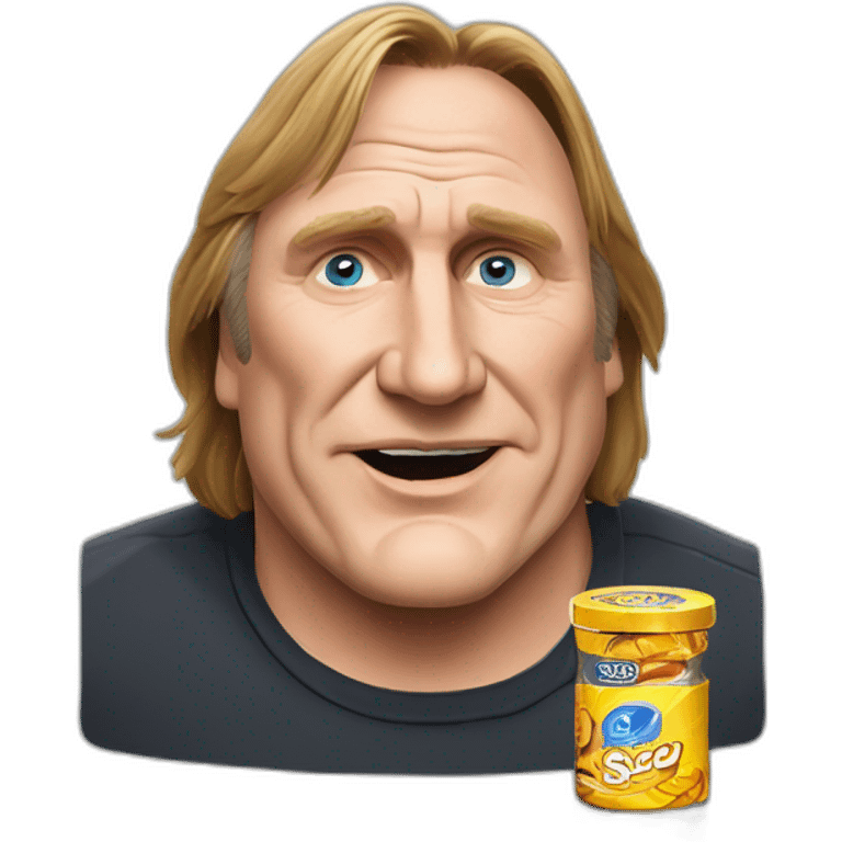 Gerard Depardieu with dota snus emoji