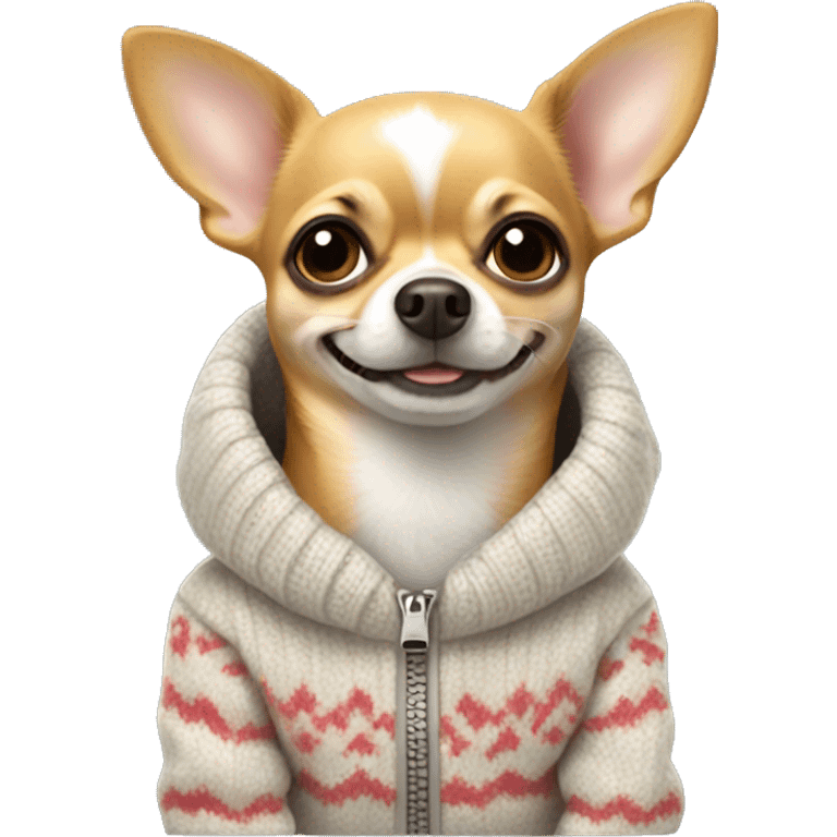 Chihuahua in a Pullover emoji