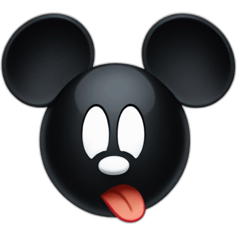 Evil mickey mouse emoji