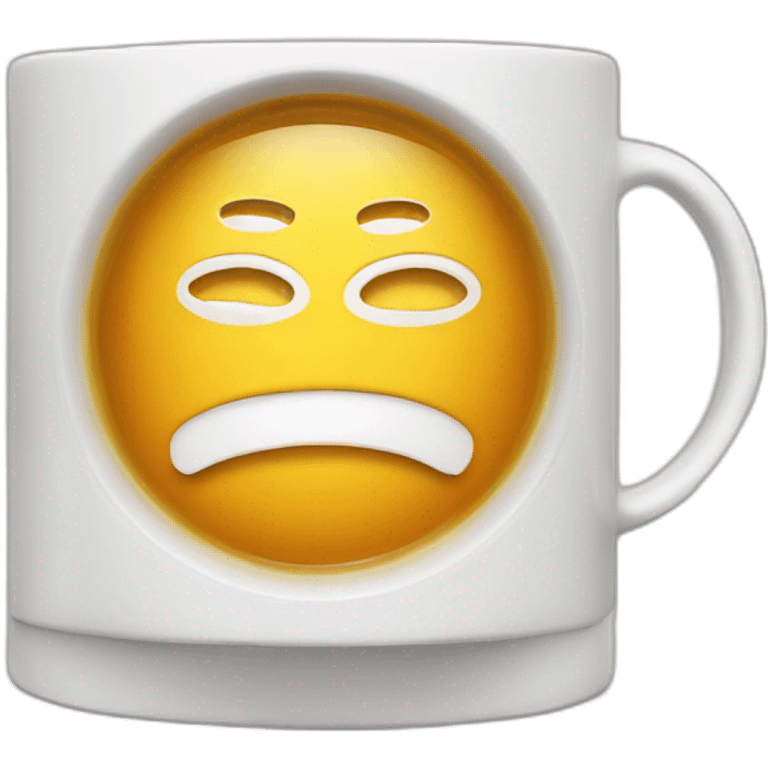 the word IQ  on a cup of tea emoji