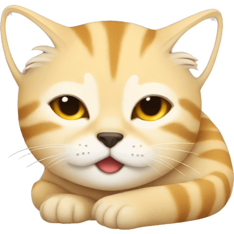 Sand Cat doing Sleeping emoji