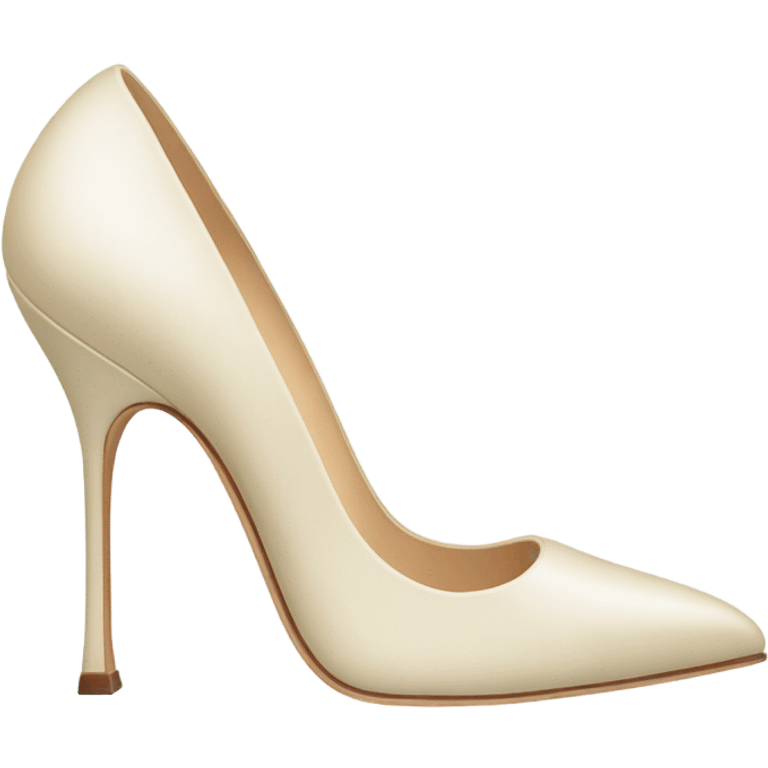 Cream Heels Manolo blahnik  emoji