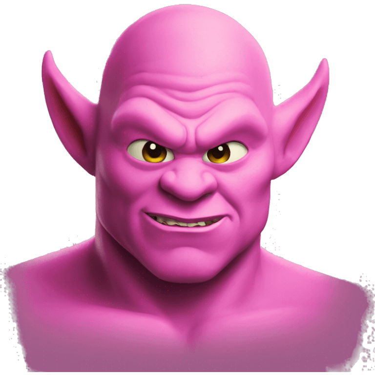 Shrek as majin boo emoji