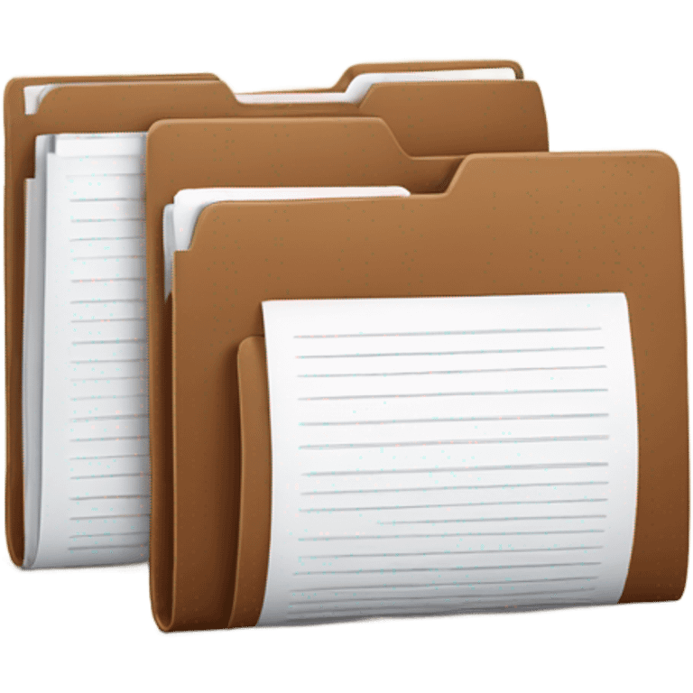 brown folder  of documents emoji