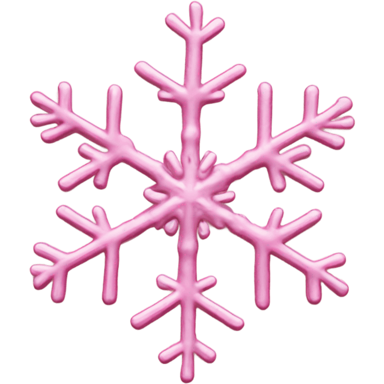 Pink snowflake emoji