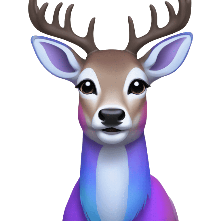 pride deer emoji