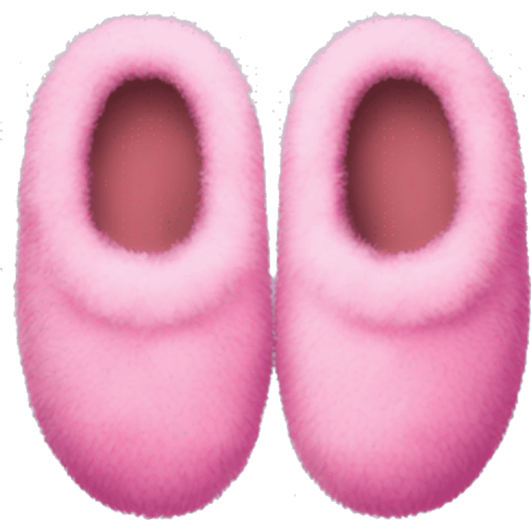 pink fluffy slippers emoji