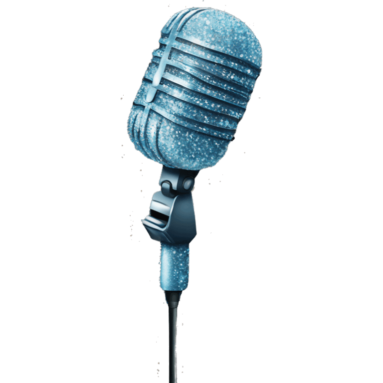 Sparkly microphone  emoji