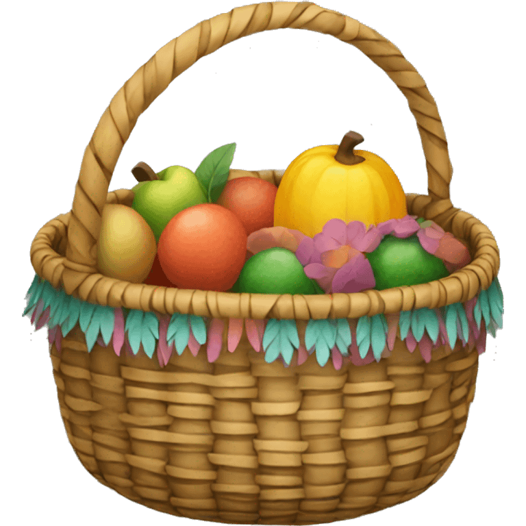 Boho basket emoji