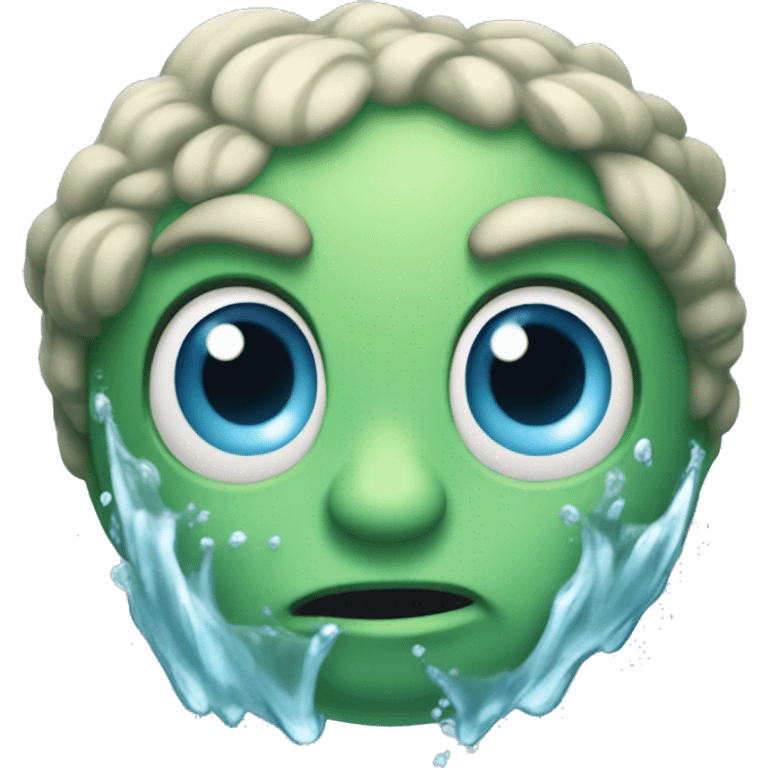 Water Elemental Character DisneyPixar-style emoji