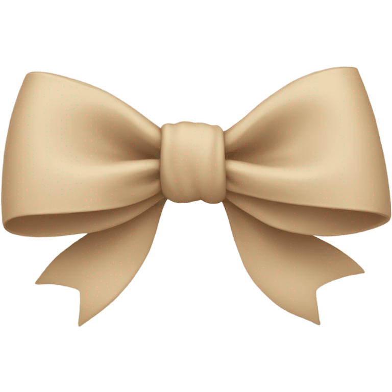 a beige minimalist bow emoji