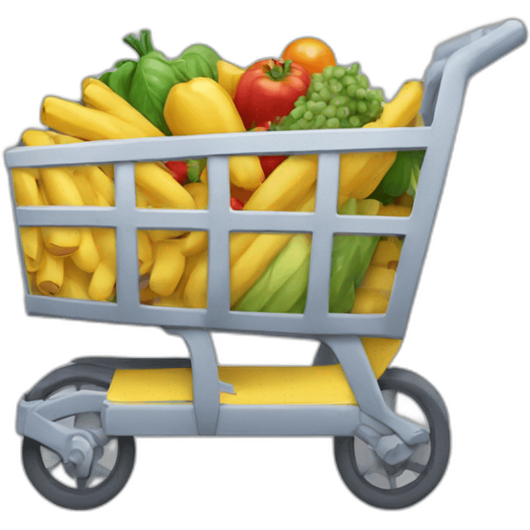 Chariot de supermarché emoji