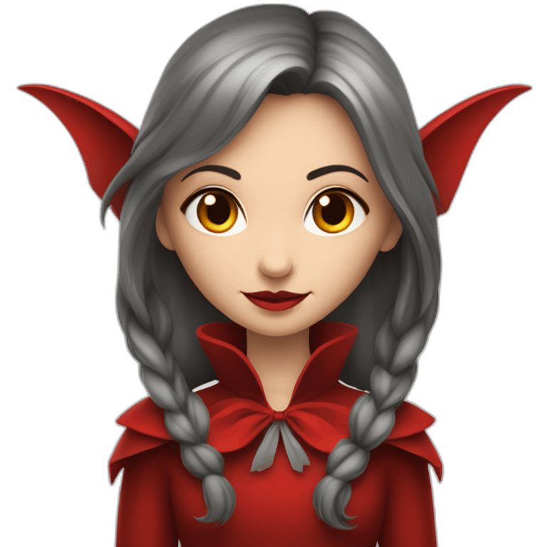 Fille chauve avec un rouge a lèvre rouge emoji