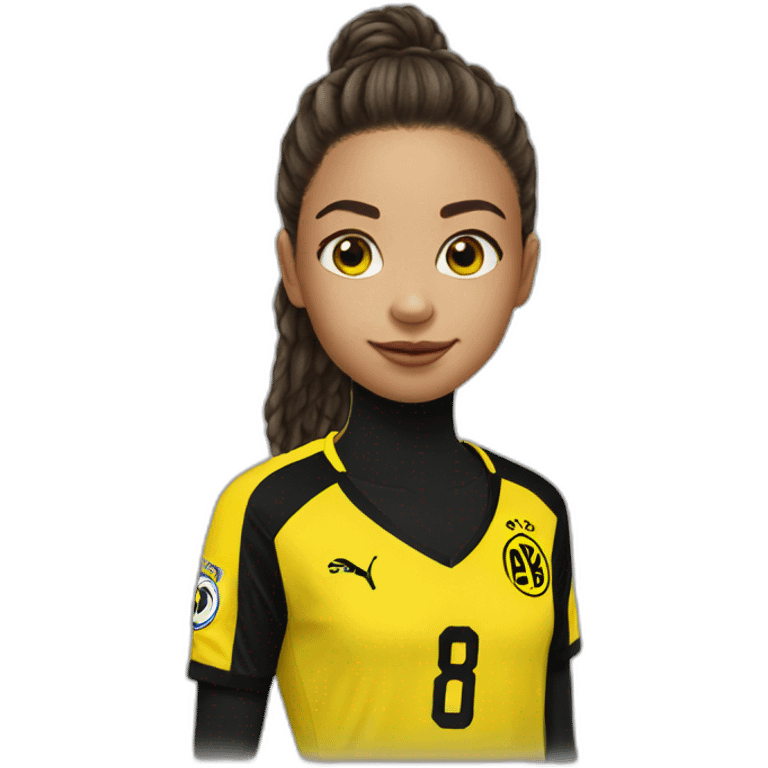 Girl with a bvb player emoji