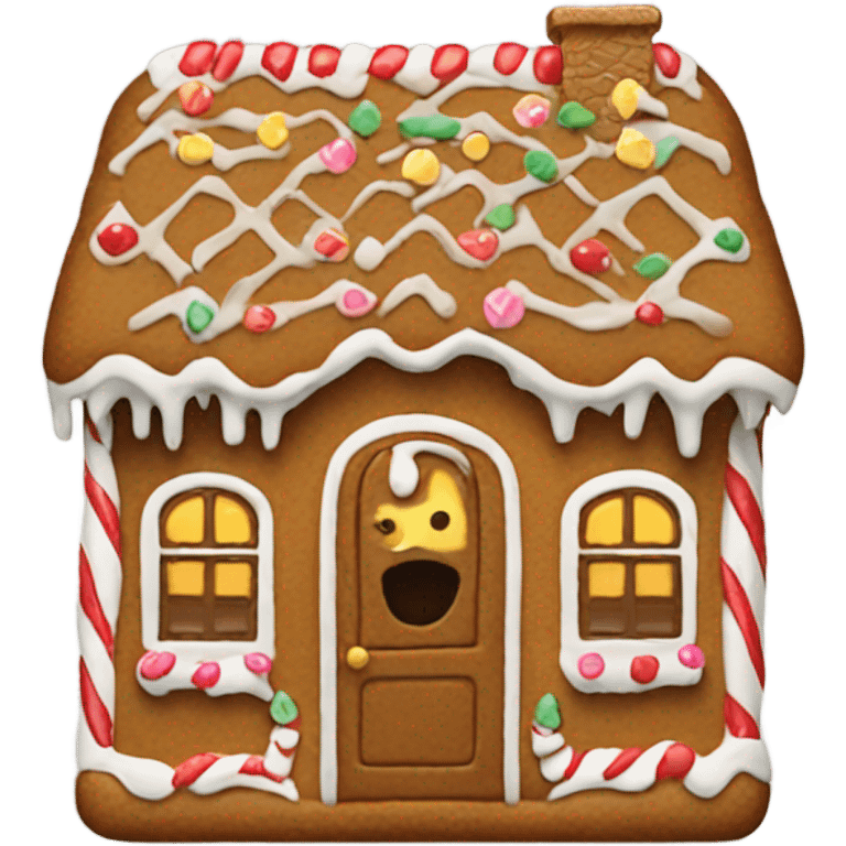 gingerbread house emoji