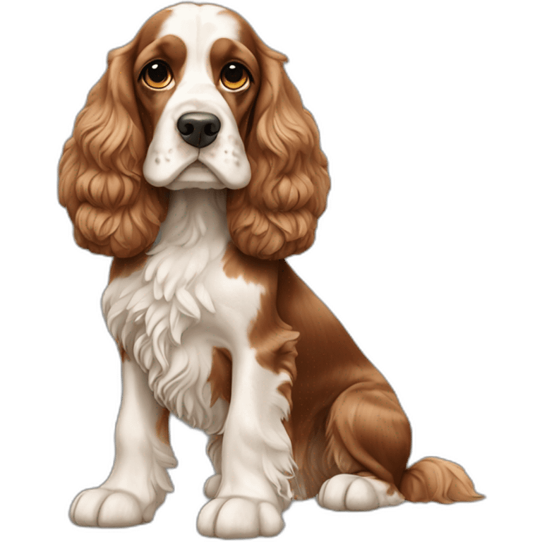 Dog-english-cocker-spaniel-full-body emoji