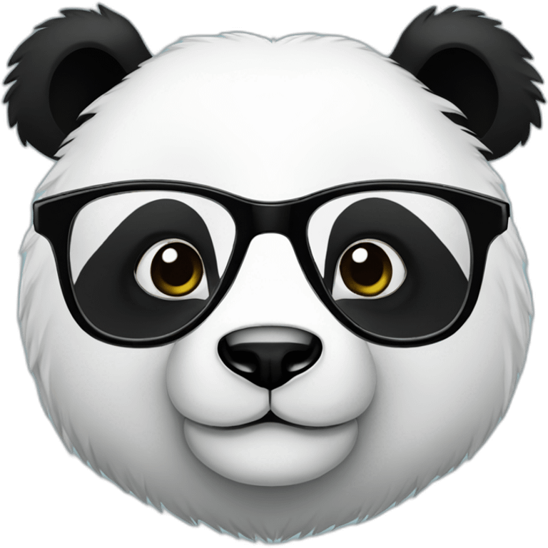 Panda with glasses  emoji