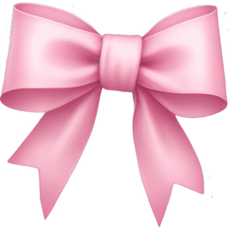 light pink ribbon bow emoji