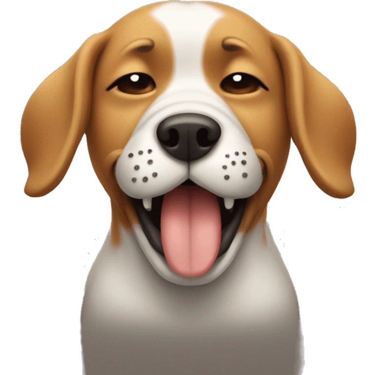 a dog sneezing emoji