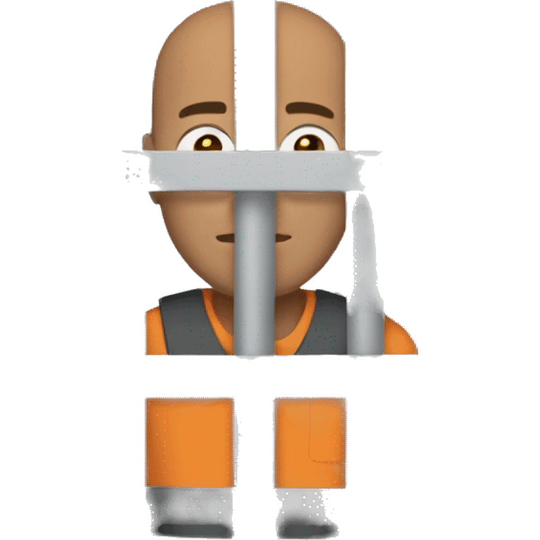 jail cell with man inside emoji