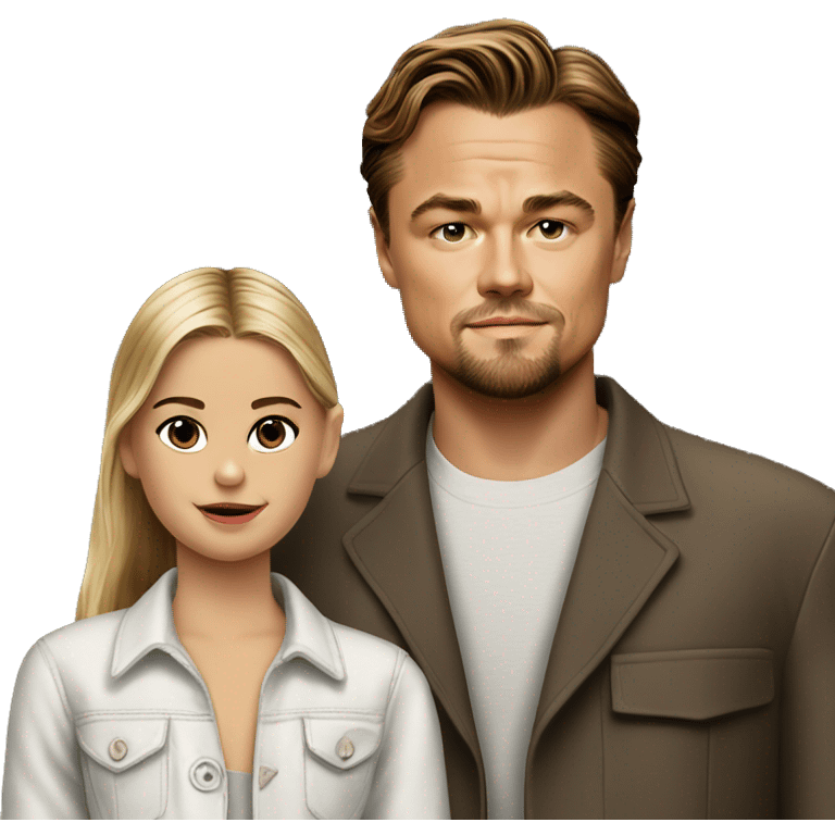 Leonardo DiCaprio with Young model emoji