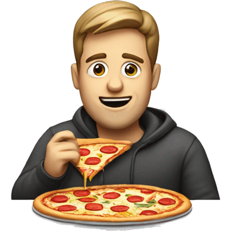 IT guy eating pizza emoji