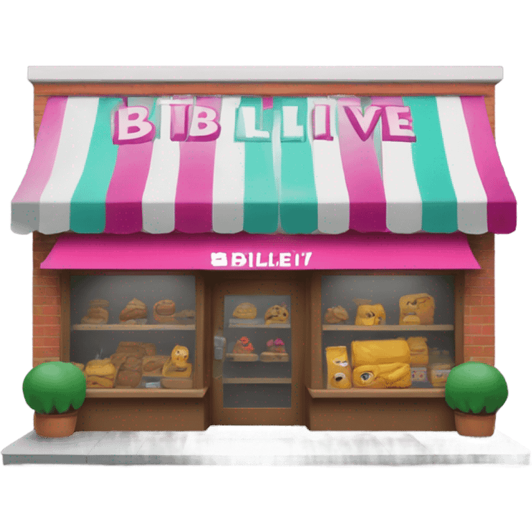 Shop called "Billeive" emoji