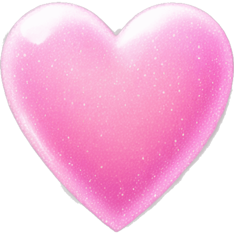 Pink heart with white sparkles emoji