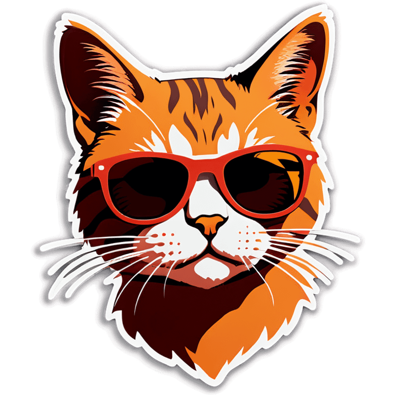 Cat with sunglasses emoji