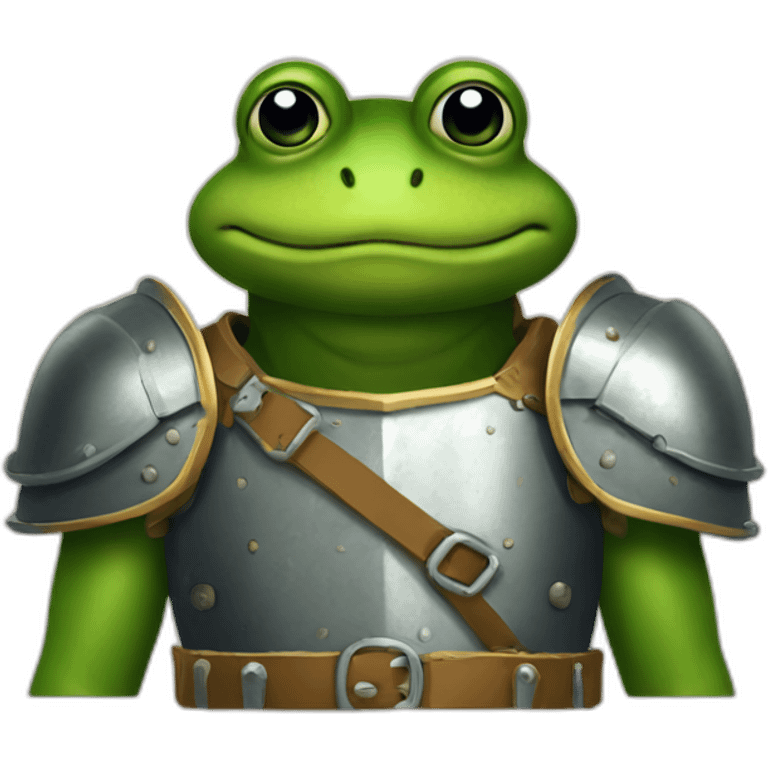 Grenouille en armure emoji