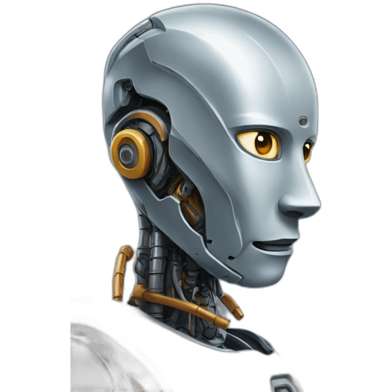 robot，half-length portrait emoji