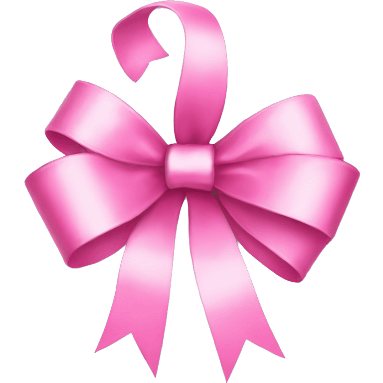 pink christmas bow emoji