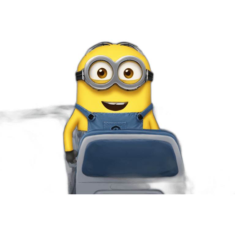 minion on plane emoji