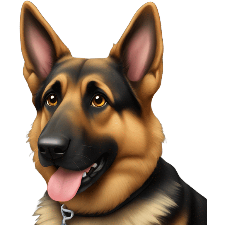 Brindle German shepherd  emoji