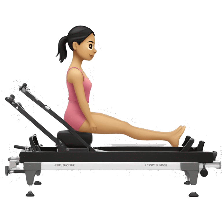 Filipina on pilates reformer  emoji