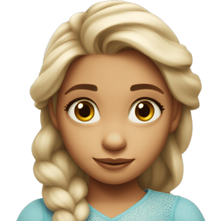 daughter/ son of elsa and shrek emoji