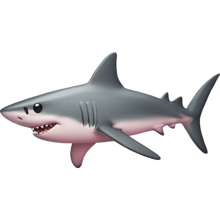 light pink shark emoji