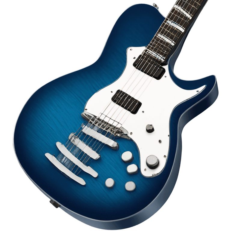 blue guitar  emoji