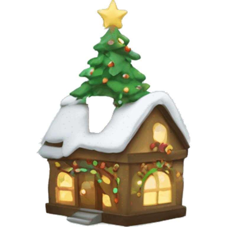 Christmas snowglobe emoji