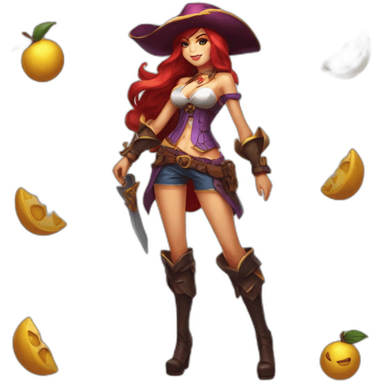 miss fortune league of legends full body emoji