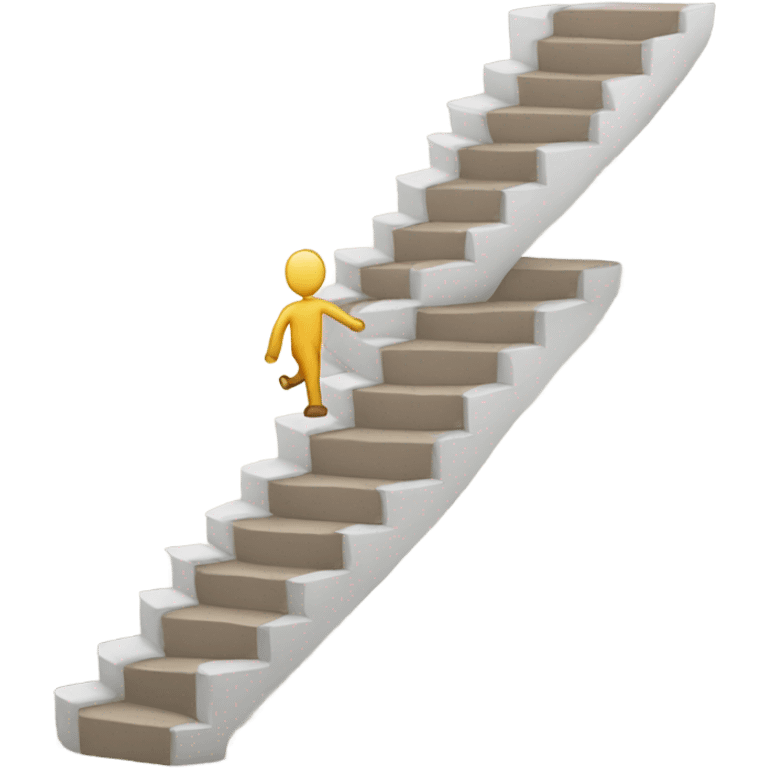 Stairs with legs emoji